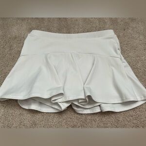 White Varsity athletic skirt